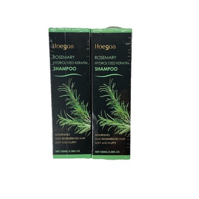 3x Hoegoa Rosemary Hydrolyzed Keratin Shampoo (100ml / 3.38 fl oz each)