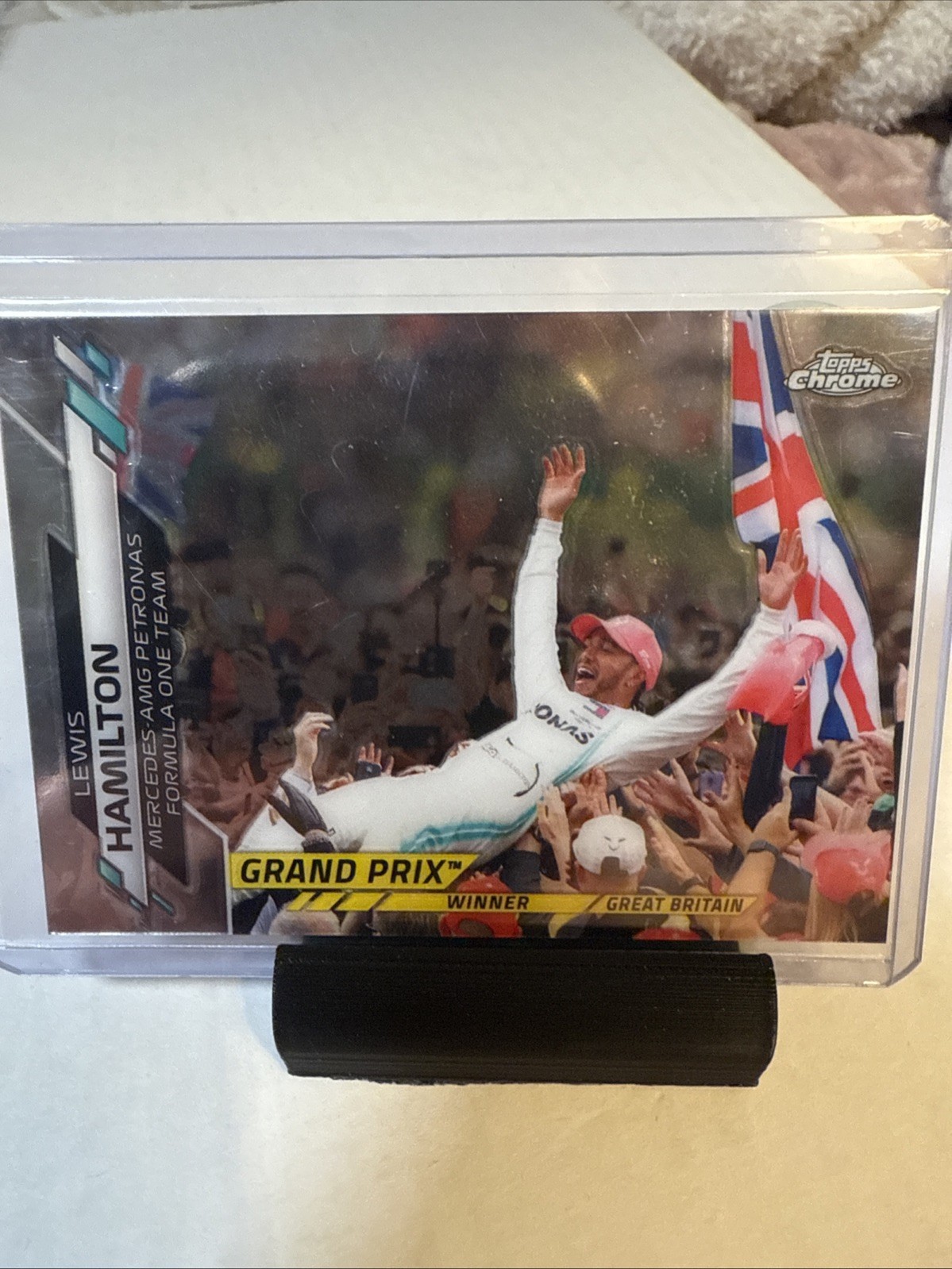 2020 Topps Chrome Formula 1 - Grand Prix Winners Lewis Hamilton #142 (RC) (a266)