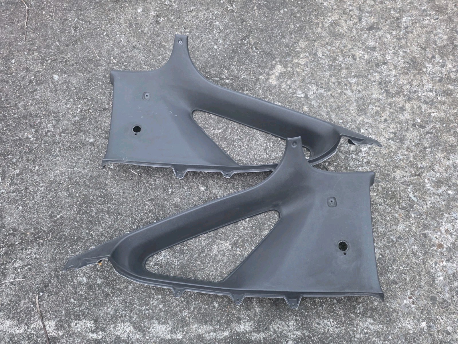 91-99 Mitsubishi 3000GT Interior Left / Right Quarter B-Pillar Trim  Charcoal