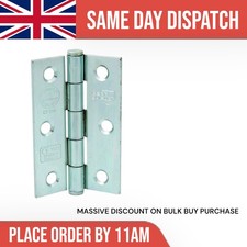 Perry 75mm 3" No.5001 Grade CE7 Certifire Butt Hinges BOX 10 PAIR Inc. Fixings 