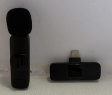 Wireless Lavalier Mic iPhone Lightning Clip Microphone Plug Play