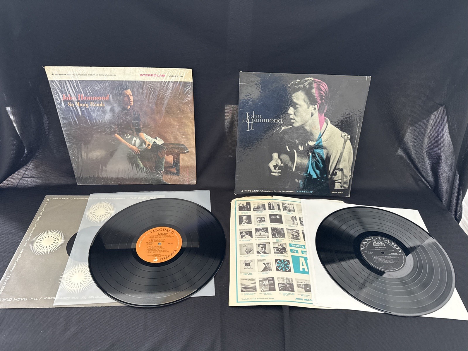 1965 - John Hammond lot - So Many Roads vinyl 2xLP  VSD-79178 rare blues shrink