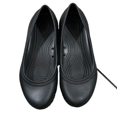 Crocs Women's Flat Black Kadee Work Flats size 10