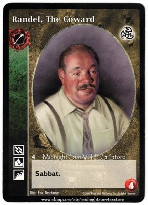Randel, The Coward Ventrue Antitribu Third Edition V:TES VTES Vampire CCG