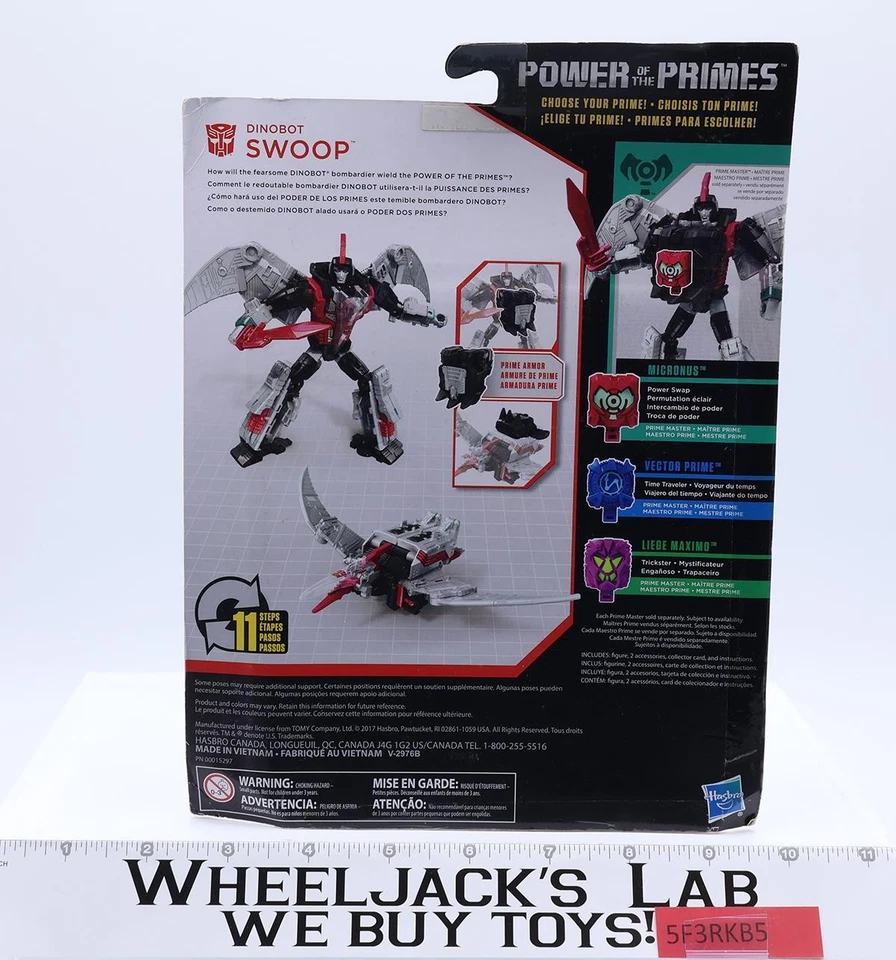 Dinobot Swoop Transformers Power of the Primes 2017 Hasbro Figure NEW SEALED - Image 3 of 4