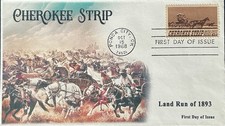 BDAOCITW KSC Cachets 1360 Cherokee Strip Ponca City Oklahoma