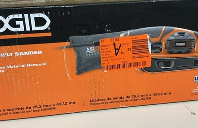 RIDGID R2740 6.5 Amp Heavy Duty Belt Sander 3  x 18  Variable Speed Corded