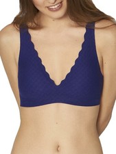 M 12 Sloggi Bralette ZERO Feel Lace Bra Light Padded Seamless Non Wired Bras