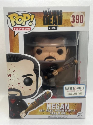 NEW FUNKO POP THE WALKING DEAD NEGAN #390 VINYL FIGURE BARNES & NOBLE EXCLUSIVE