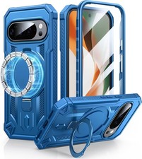 Google Pixel 10-Pro-XL Case with Ring Holder Magnetic Kickstand Military Grade S