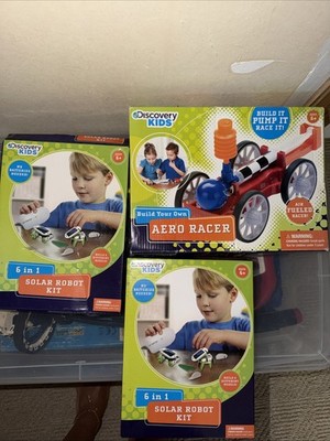 Discover Kids Build Your Own DIY Robot (2) And Aero Racer Kit (1)