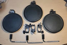 3 Pack - Roland PD-8 Rubber Tom / Hi Hat W/ Clamp & L Rod - Pdx Pd 8 9 80 #3J3