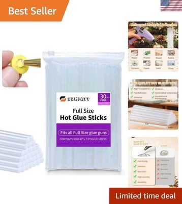 Full Size Hot Glue Sticks,30 Pcs 8'' x 0.43'' Glue Sticks Perfect for Hot Glue ...