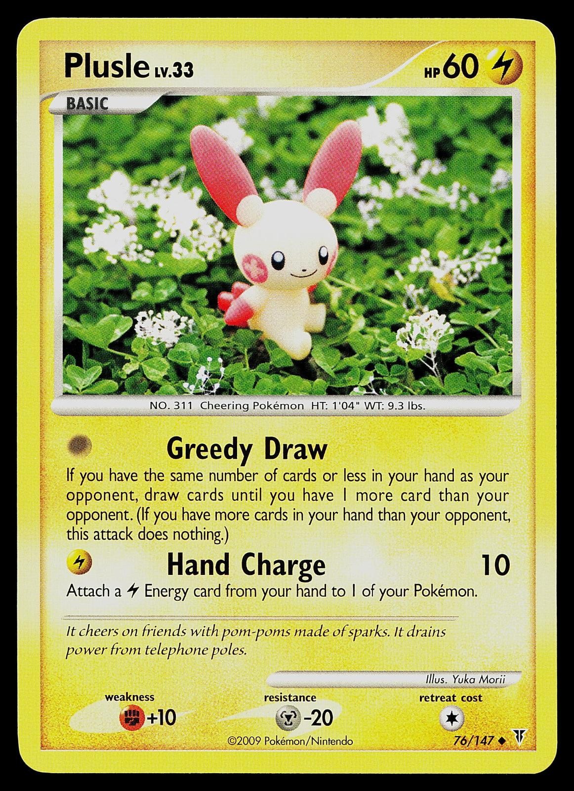 Pokemon Card - Plusle Supreme Victors 76/147 Uncommon