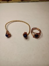 Bracelet, Ring Set, Handmade Copper Artisan Set Item 768