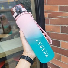 Gradient Water Bottle 600/750/1000ml Gym Camping Sports Drinking Bottle