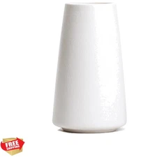 Versatile 8" White Ceramic Vase - Ideal for Pampas Grass & Housewarming Gifts