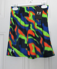 New Little Boys Under Armour UA Boost Printed Shorts Size 7 Multicolor 24