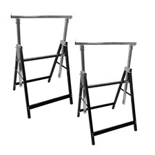 NEW! 2x Adjustable Builder DIY Carpentry Work Bench Telescopic Metal Saw Horses