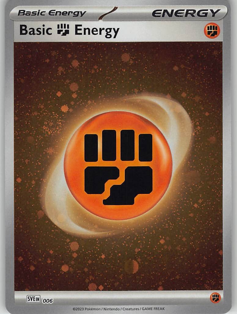 Basic Fighting Energy 006 Common Scarlet & Violet Cosmos Holo Near Mint