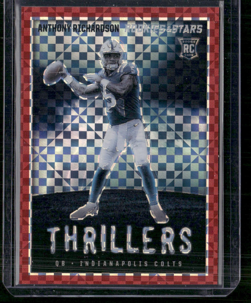 2023 Panini Rookies & Stars #TH-13 Anthony Richardson Thrillers Red Plaid