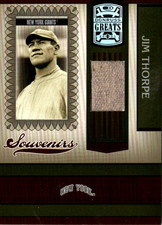 2005 Donruss Greats - Souvenirs Jim Thorpe #S-1 Jersey