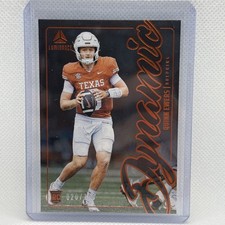 2025 Luminance Football Quinn Ewers Orange Dynamic Insert SP Rookie /100 Dolphin