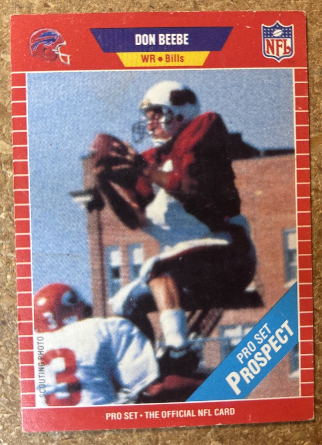1989 Pro Set Don Beebe #516 Buffalo Bills 