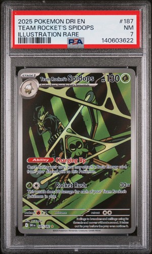 Team Rocket's Spidops graded PSA 7 for sale on eBay
