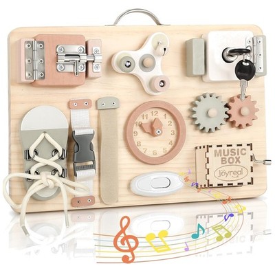 Motorikbrett Montessori Activity Board Holz Sensorik Lernspielzeug Spielzeug