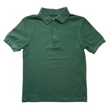 DENNIS UNIFORM Polo Shirt Kids Size 5-6 XS YXS Short Sleeve Green Unisex School