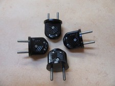 DDR Bakelit Stecker 220 V  ohne Schutzkontakt 4 St&uuml;ck