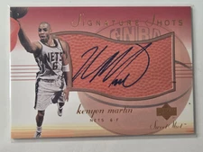 2001-02 Upper Deck Sweet Shot Signature Shots Kenyon Martin #KE-S Auto