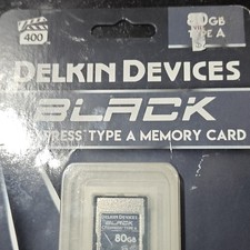 Delkin Devices BLACK CFexpress Type A VPG400 80GB High Capacity Memory Card