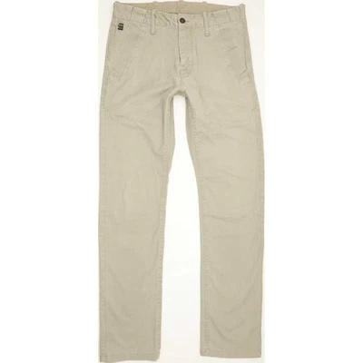 G-Star Bronson Homme Beige Straight Slim Chino Stretch Jeans W32 L32 (83111) - Photo 1/4