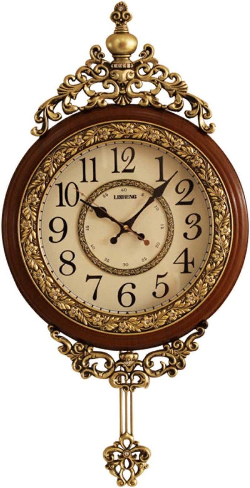 Elegant, Traditional, Decorative, Hand Painted Modern Grandfather Wall Clock Fan