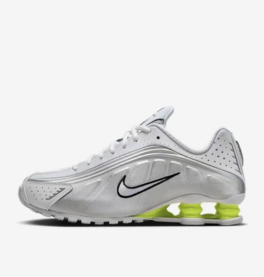 靴 Nike Shox R4 llic Silver/White 29cm Nike Shox R4 White Metallic Silver Size 7.5 No Box Brand New | eBay