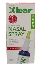 1 × Xlear Natural Saline NASAL SPRAY - Daily Relief 1.5 fl oz Spray  EXP . 09/27