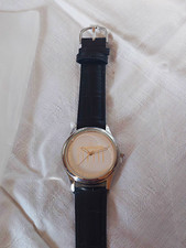 Das Brandenburger Tor Quarz Armbanduhr Edelstahl Lederband schwarz