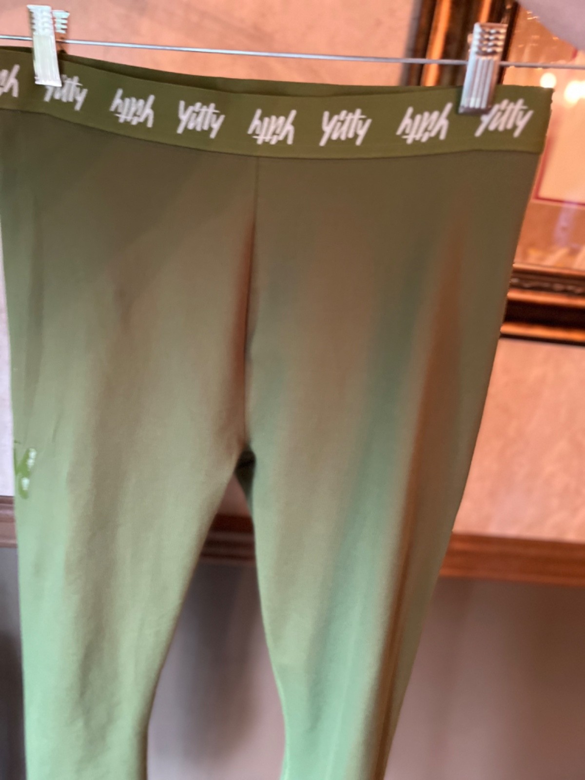 Yitty OLIVE GREEN Shaping Compression Leggings Yo… - image 5