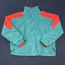 Vintage 90s St. John  s Bay Colorblock Jacket Shell With Liner Teal Red