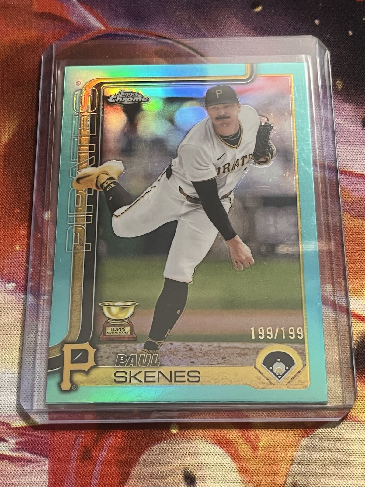 2025 Topps Chrome - Paul Skenes #300 Aqua Refractor /199