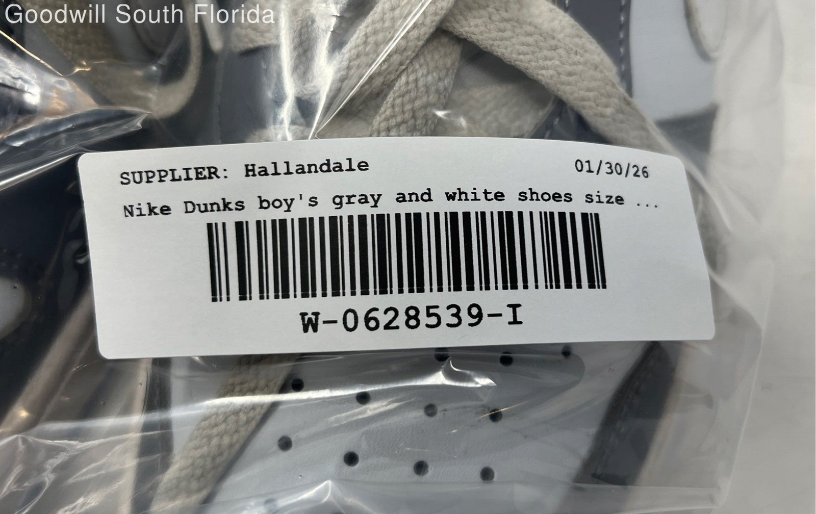 Nike Boys Court Borough Low Recraft DV5456-019 Gray White Sneakers Shoes Sz 6.5Y thumbnail 7