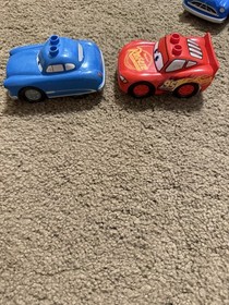 Lego Duplo Pixar Cars LIGHTNING McQUEEN Red & Doc Hudson Hornet Lot