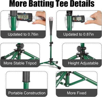 Trépied Batting Tee Redxiao Réglable - Entraînement Baseball Et Softball Enfants Adultes