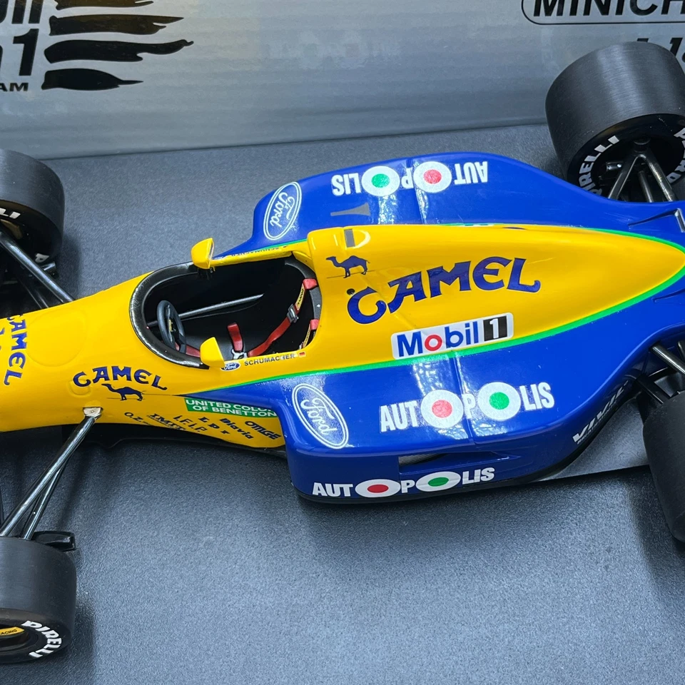 Minichamps 1/18 Benetton Ford B191 #19 Michael Schumacher 1991 CAMEL 100910119 - Image 3 of 4