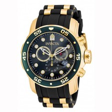 Invicta 17886 Men's Pro Diver Green Dial Chronograph Dive Watch