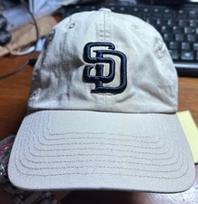 Vintage Twins Enterprise San Diego Padres Baseball Cap Hat Beige Adjustable QP