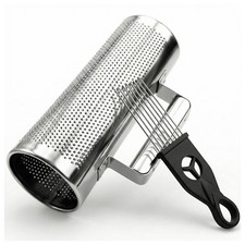 Metal Guiro Instrument, 8" 3" Stainless Steel Dominicana Guira Shaker 3 x 8
