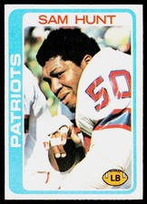 Sam Hunt, 1978 Topps, #461, New England Patriots,